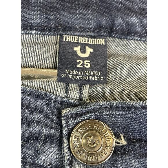 True Religion Jeans Womens 25 Blue Casey Low Rise Super Skinny Denim - Picture 3 of 13